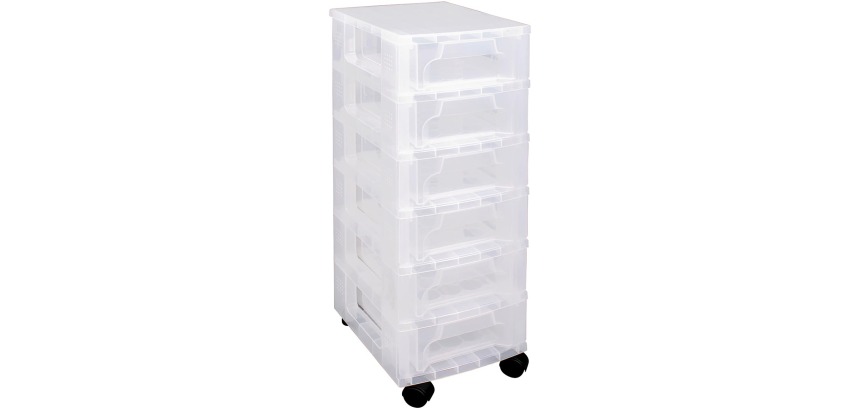 Really Useful Box drawer 6 x 3.5 L, transparent