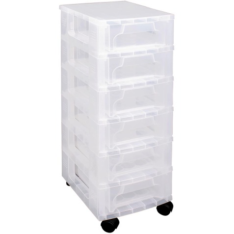 Really Useful Box tiroir 6 x 3,5 l, transparent