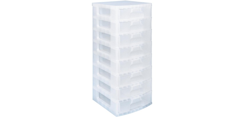 Really Useful Box drawer 8 x 9.5 L, transparent