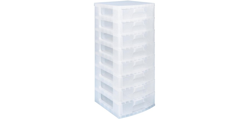Really Useful Box drawer 8 x 9.5 L, transparent