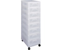 Really Useful Box tiroir 8 x 7 l, transparent