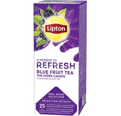 Thé Lipton Refresh mûres-cassis 25x 1,5g