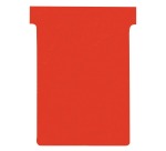 Nobo cards T index 3, size 120 x 92 mm, red