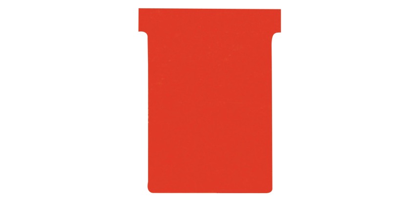 Nobo cards T index 3, size 120 x 92 mm, red