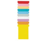 Nobo T cards index 4, size 180 x 124 mm, orange