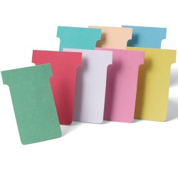 T-kaart Nobo nr.4 112mm wit 100 stuks