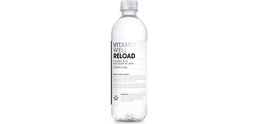 Vitamin Well vitamin water Lemon & Lime, 0.5 L bottle, pack of 12
