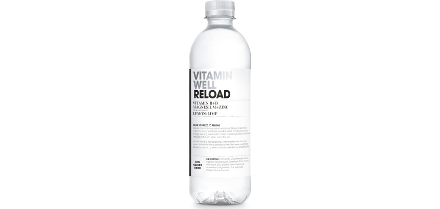 Vitamin Well vitamin water Lemon & Lime, 0.5 L bottle, pack of 12