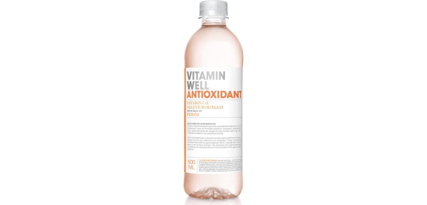 Vitamin Well eau vitaminée Peach, bouteille de 0,5 L, paquet de 12