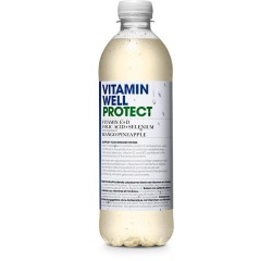 Vitamin Well eau vitaminée Protect (Mango & Ananas), bouteille de 0,5 L, paquet de 12