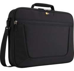 CASE LOGIC Schwarze Clamshell-Tasche für 15,6-Zoll-Laptops.