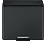 Eko Essential Recycler poubelle à pédale 20 + 9 l, noir