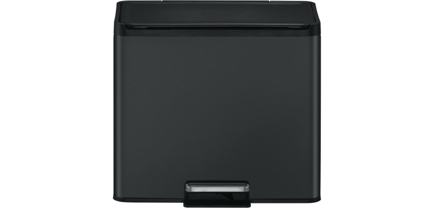 Eko Essential Recycler Pedaleimer 20 + 9 l, schwarz