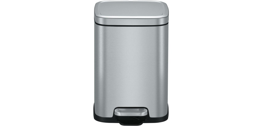 Eko Stella Pedaleimer 6 l, mattierter Edelstahl