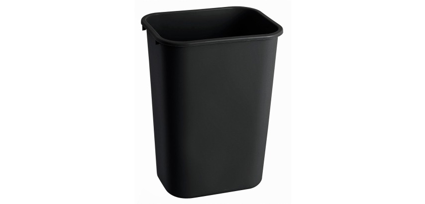 Rubbermaid trash can 39 L, black