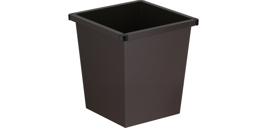 V-Part Papierkorb, 27 Liter, schwarz
