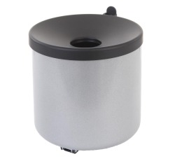 V-part cendrier mural anit-feu 2 l, acier inoxydable, gris et noir