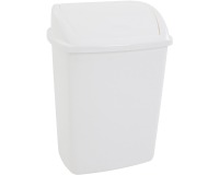 Vuilbak met swing deksel, 26 l, wit