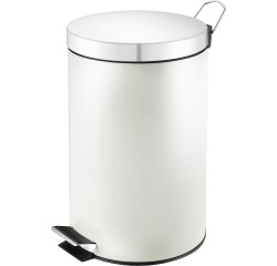 V-part poubelle à pédale 3 l, blanc