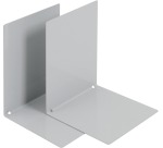 V-Part Buchstütze Metall, 2 Stück, Grau