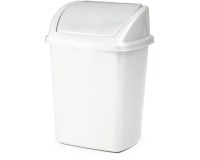 Vuilbak met swing deksel 4,45 l, wit