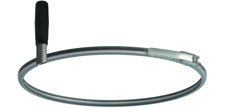 Cantilever waste bag holder ring, diameter 40 cm, galvanized