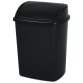 Poubelle avec couvercle swing 26 l, noir