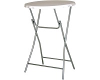 V-part table debout, blanc