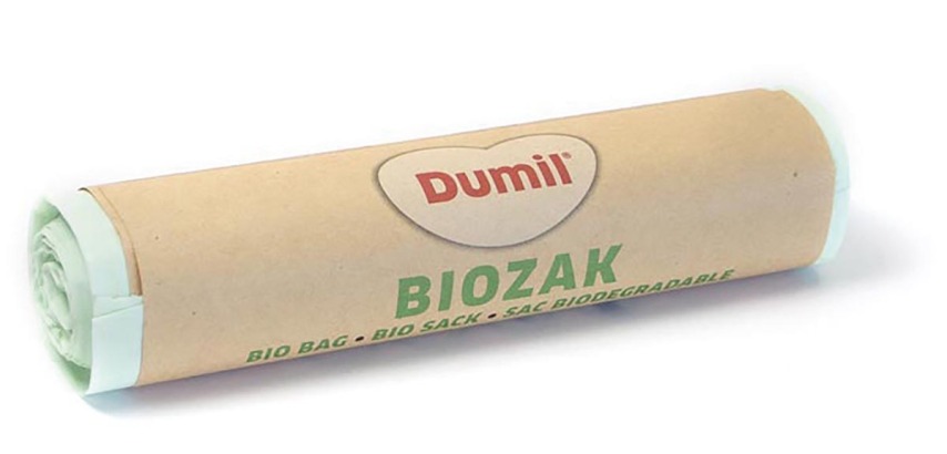 Dumil bio sac poubelle, 16 microns, 20 l, rouleau de 10 pièces, vert