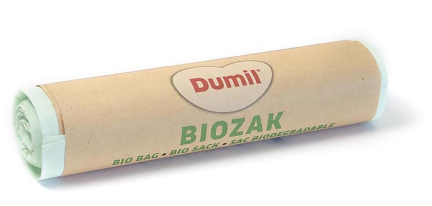 Dumil bio sac poubelle, 16 microns, 20 l, rouleau de 10 pièces, vert