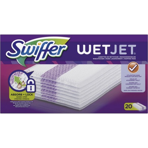 Swiffer Wetjet recharge, paquet de 20 pièces