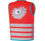 Wowow Crazy Monster Jacket gilet de sécurité, rouge, enfant.