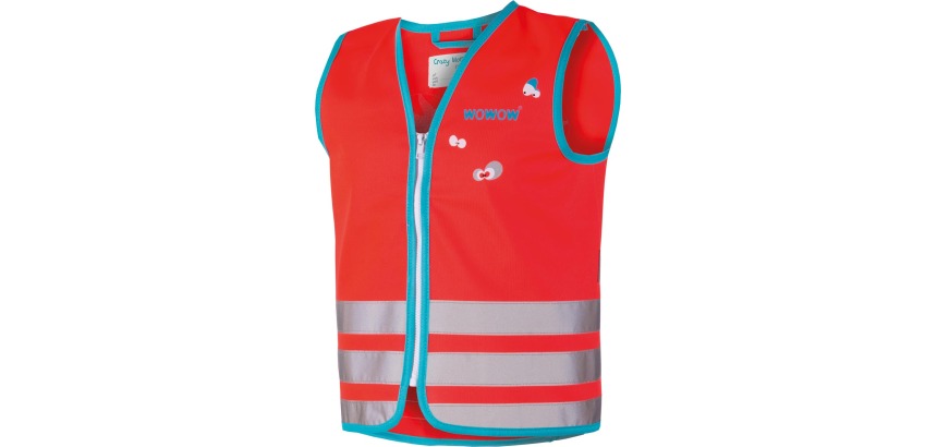 Wowow Crazy Monster Jacket gilet de sécurité, rouge, enfant.