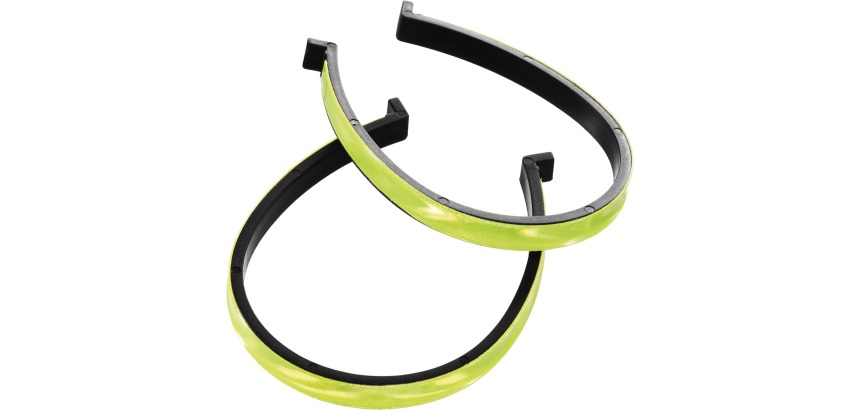 Wowow Hoseklemmen, neon-gelb, Paket mit 2 Stück