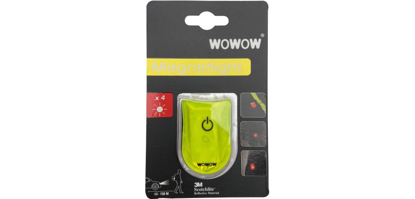 Wowow Magnetlight light, 4 red LEDs, with magnetic closure, with batteries