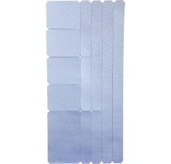 Wowow set autocollants, argent