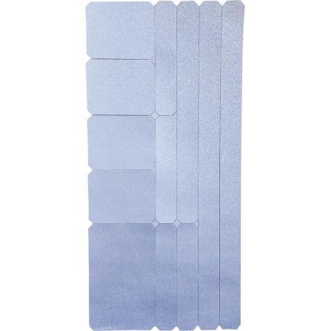 Wowow set autocollants, argent