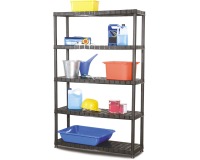 Practo rek Plasti Rack 120, 185 x 120 x 40 cm, 5 legplanken, zwart