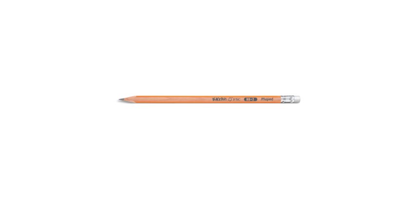 Crayon BLACK'PEPS, avec gomme, degré de dureté: HB