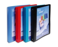 Classeur 4 anneaux plastifié Exacompta Kreacover® personnalisable A4 maxi - Dos 4 cm - Coloris assortis