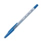 Stylo à bille rechargeable pointe fine encre Bleue corps plastique cristal avec capuchon BP-SF