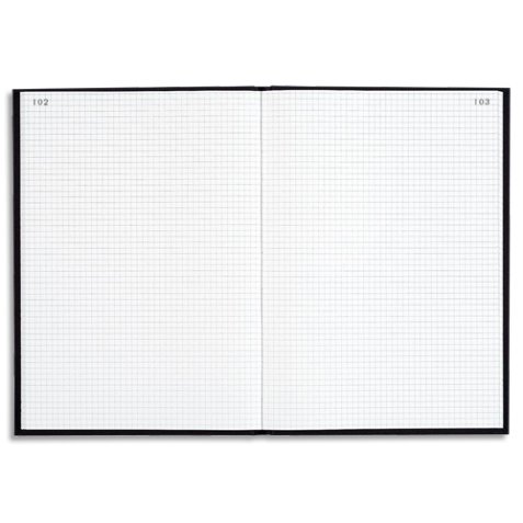 Registre 340X225 Quadrillé 300 pages foliotées - Noir toilé