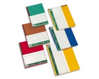 Piqûre 270X375 15 colonnes 80 pages foliotées avec paresseuse - Couleurs assorties