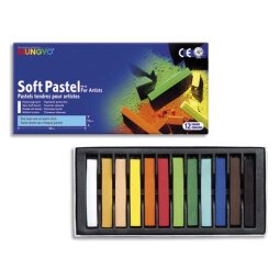 Boîte de 12 pastels tendres assorties