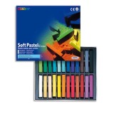 Boîte de 24 pastels tendres assorties