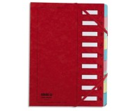 Trieur à élastique série 237, 9 touches, rouge