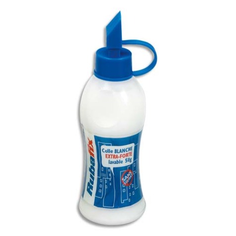 Flacon de colle Blanche extra forte 50g avec embout étaleur