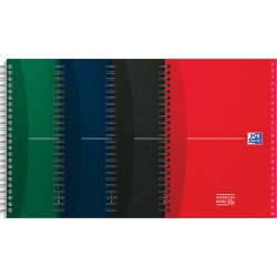 Répertoire téléphonique Oxford office essentials a5 réglure spécifique 144 pages reliure spirale couverture carte rigide coloris assortis