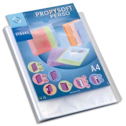 Protège-documents personnalisable 40 pochettes - 80 vues Propysoft incolore