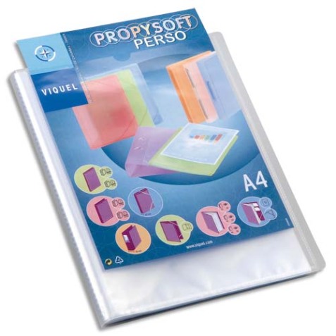 Protège-documents personnalisable 40 pochettes - 80 vues Propysoft incolore